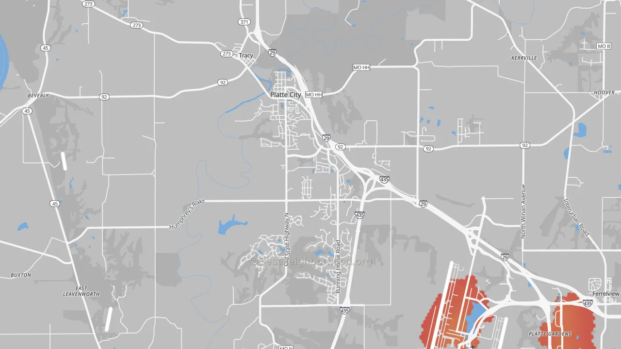 Transit Grade map of 64079, MO