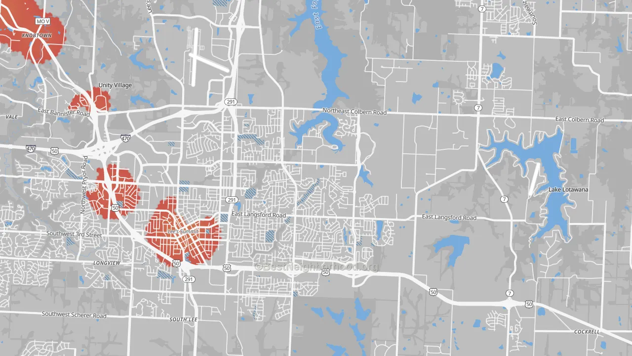 Transit Grade map of 64086, MO