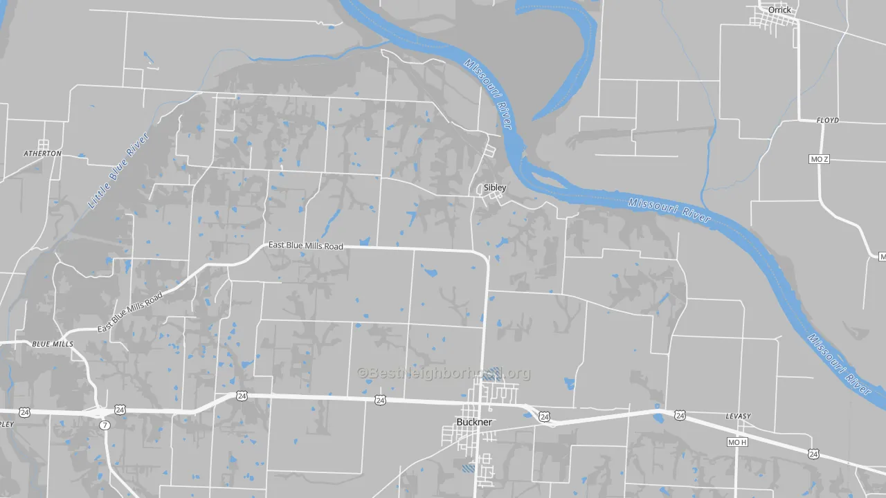 Transit Grade map of 64088, MO