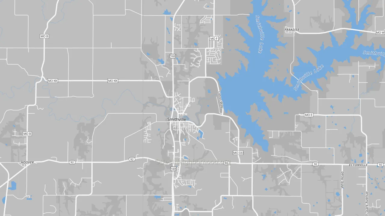 Transit Grade map of 64089, MO