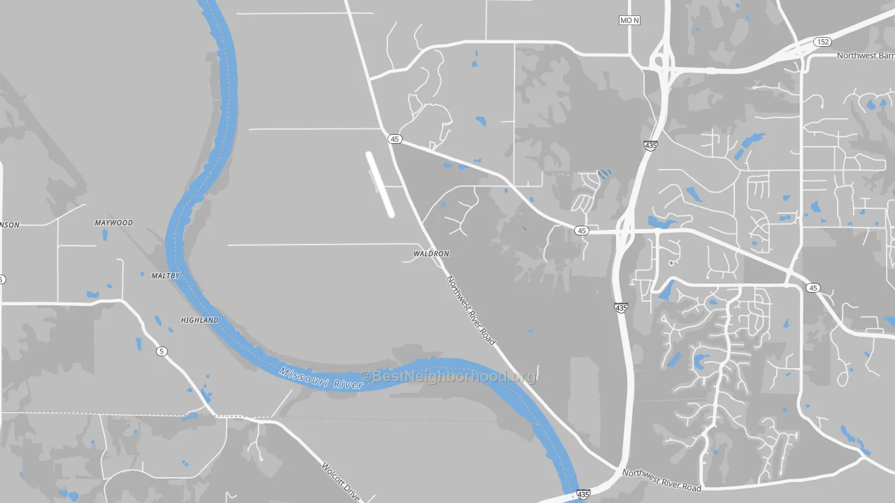 Transit Grade map of 64092, MO