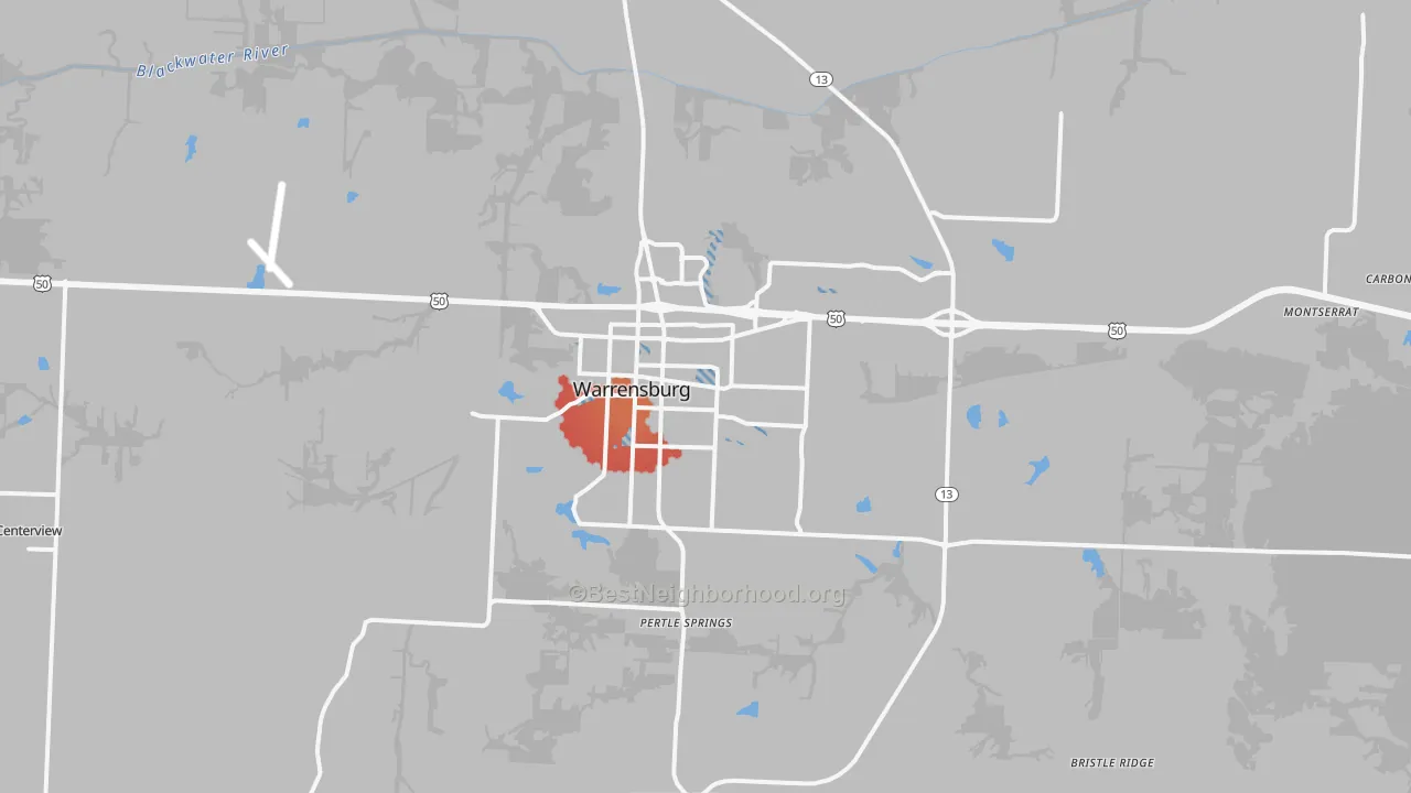 Transit Grade map of 64093, MO