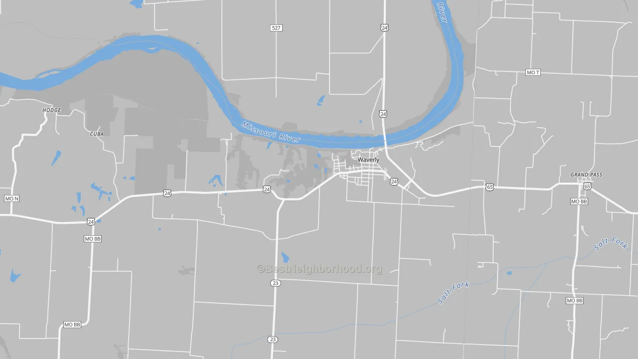 Transit Grade map of 64096, MO