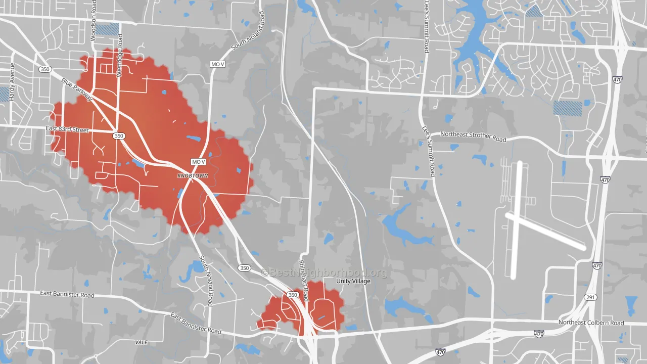 Transit Grade map of 64139, MO