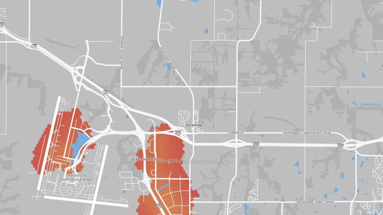 Transit Grade map of 64163, MO