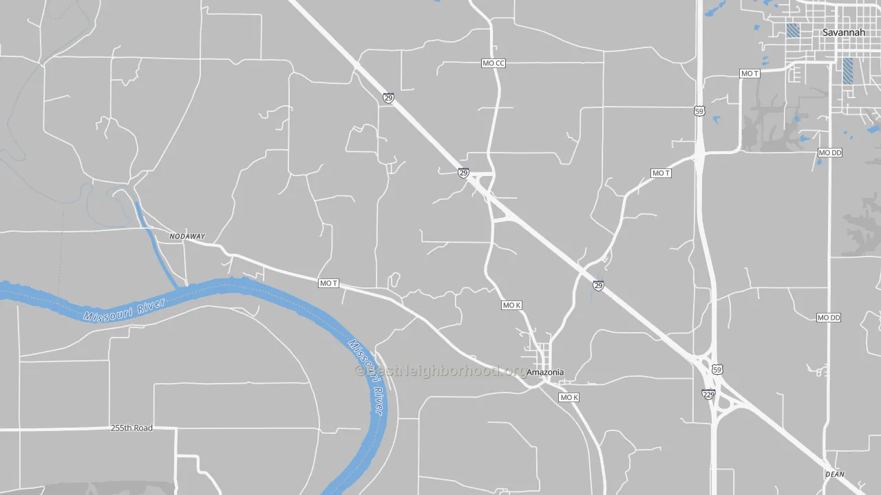 Transit Grade map of 64421, MO