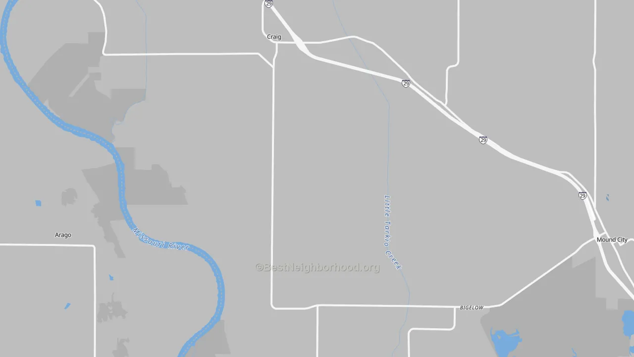 Transit Grade map of 64437, MO
