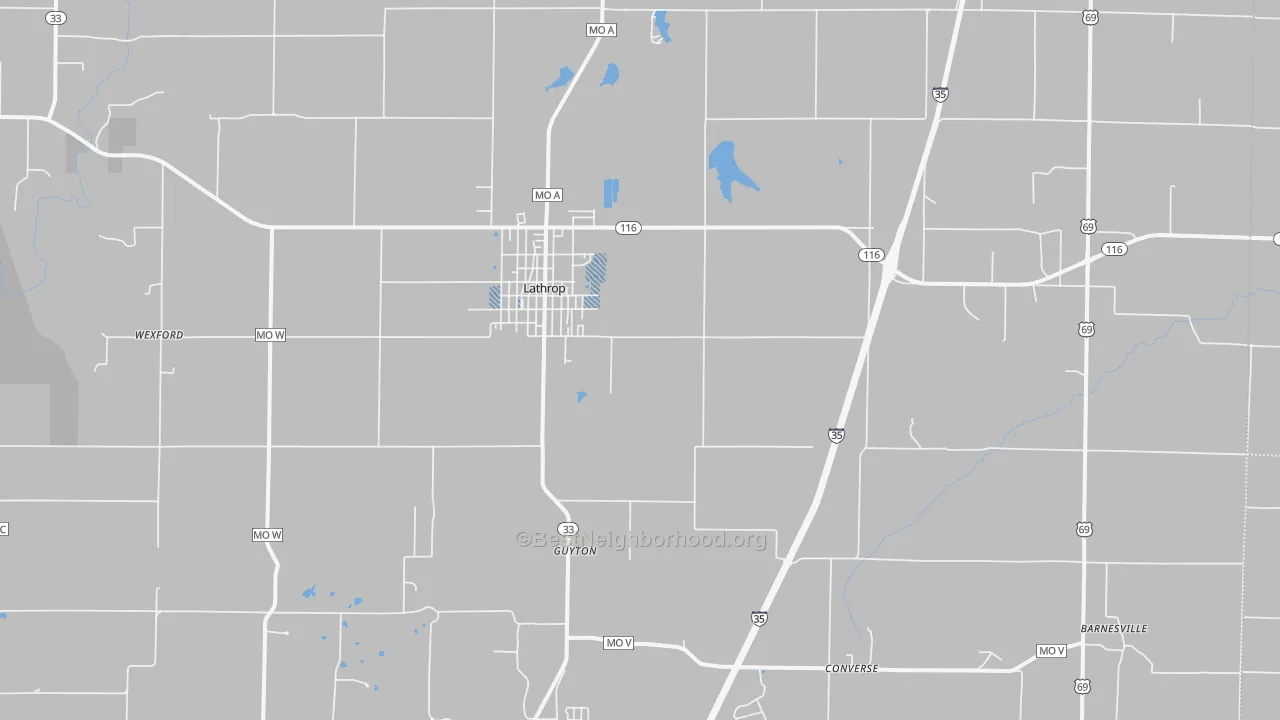 Transit Grade map of 64465, MO