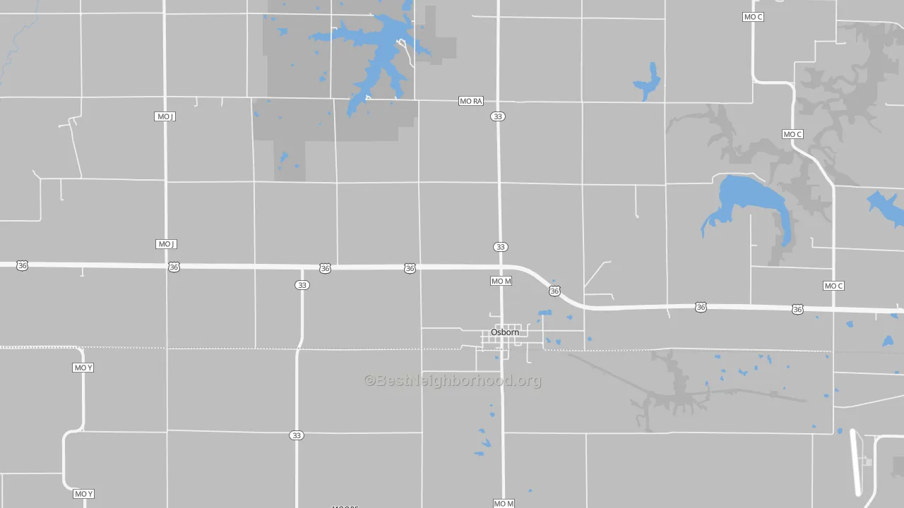 Transit Grade map of 64474, MO