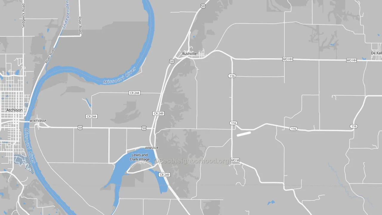 Transit Grade map of 64484, MO