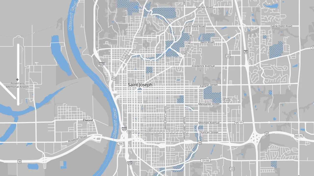 Transit Grade map of 64501, MO