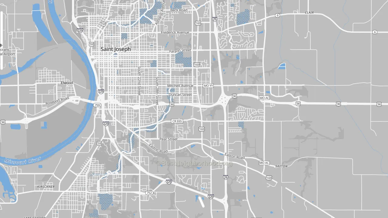 Transit Grade map of 64507, MO