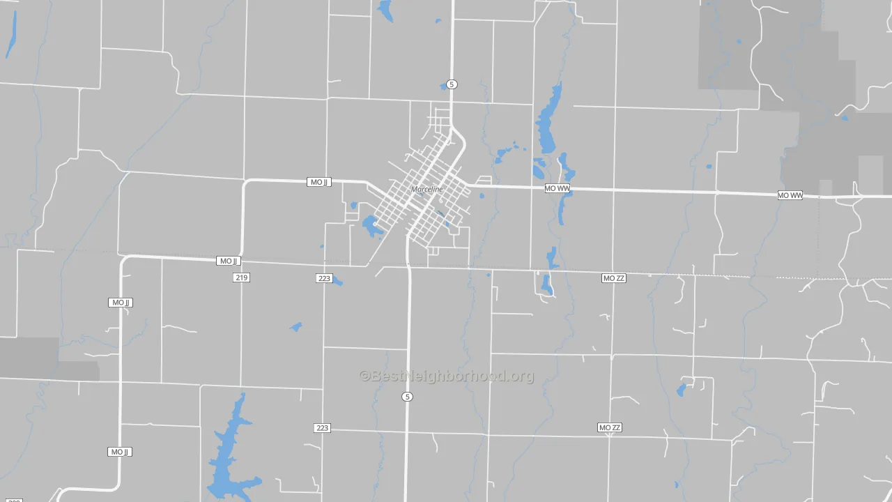 Transit Grade map of 64658, MO