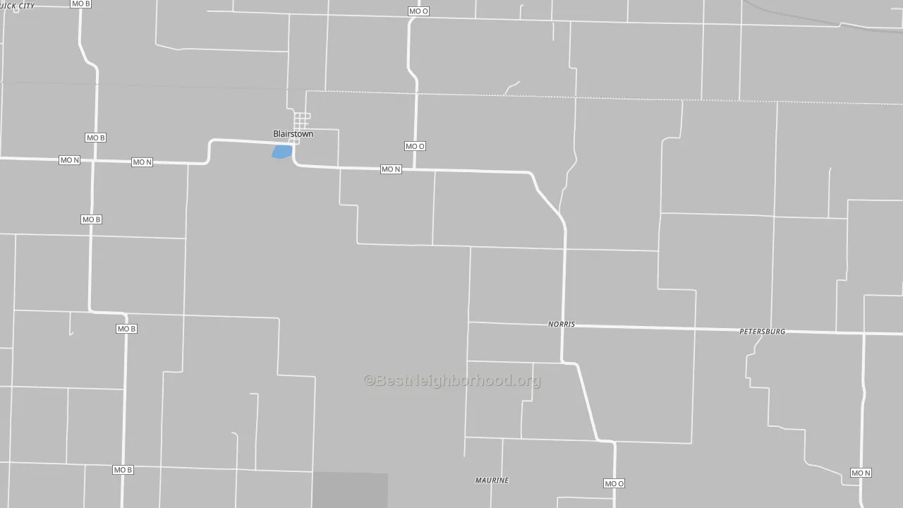 Transit Grade map of 64726, MO