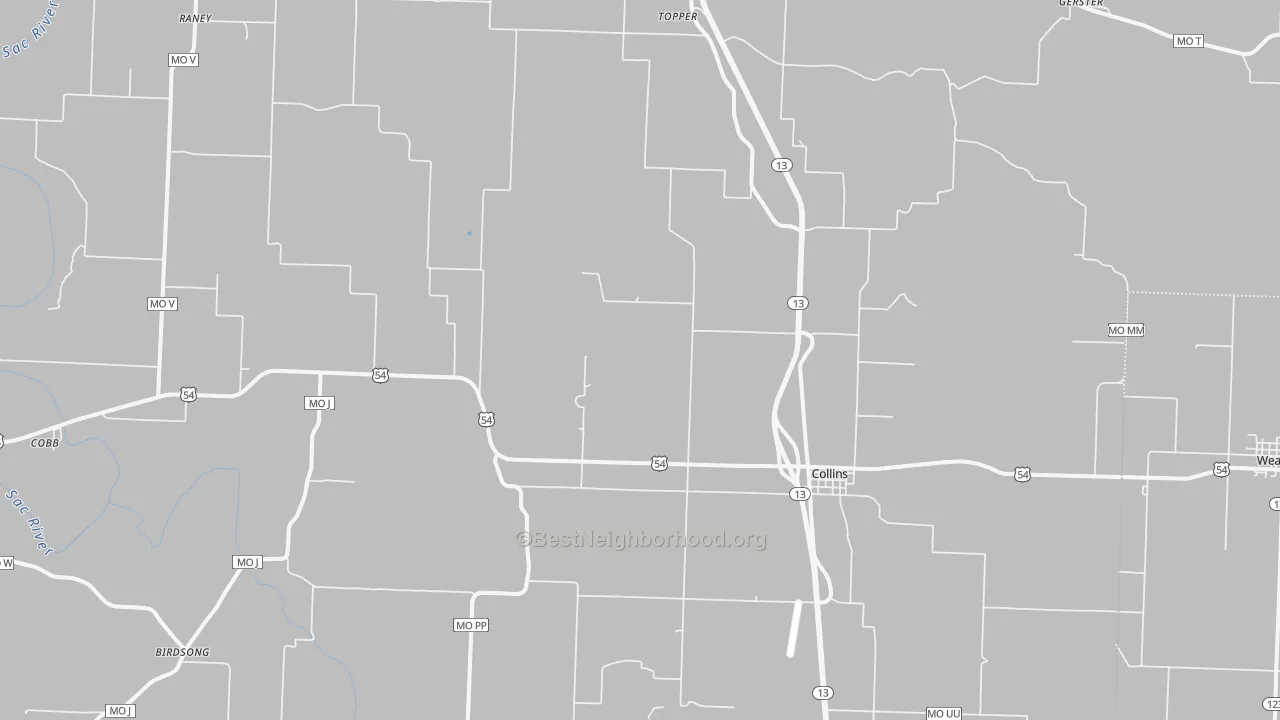 Transit Grade map of 64738, MO
