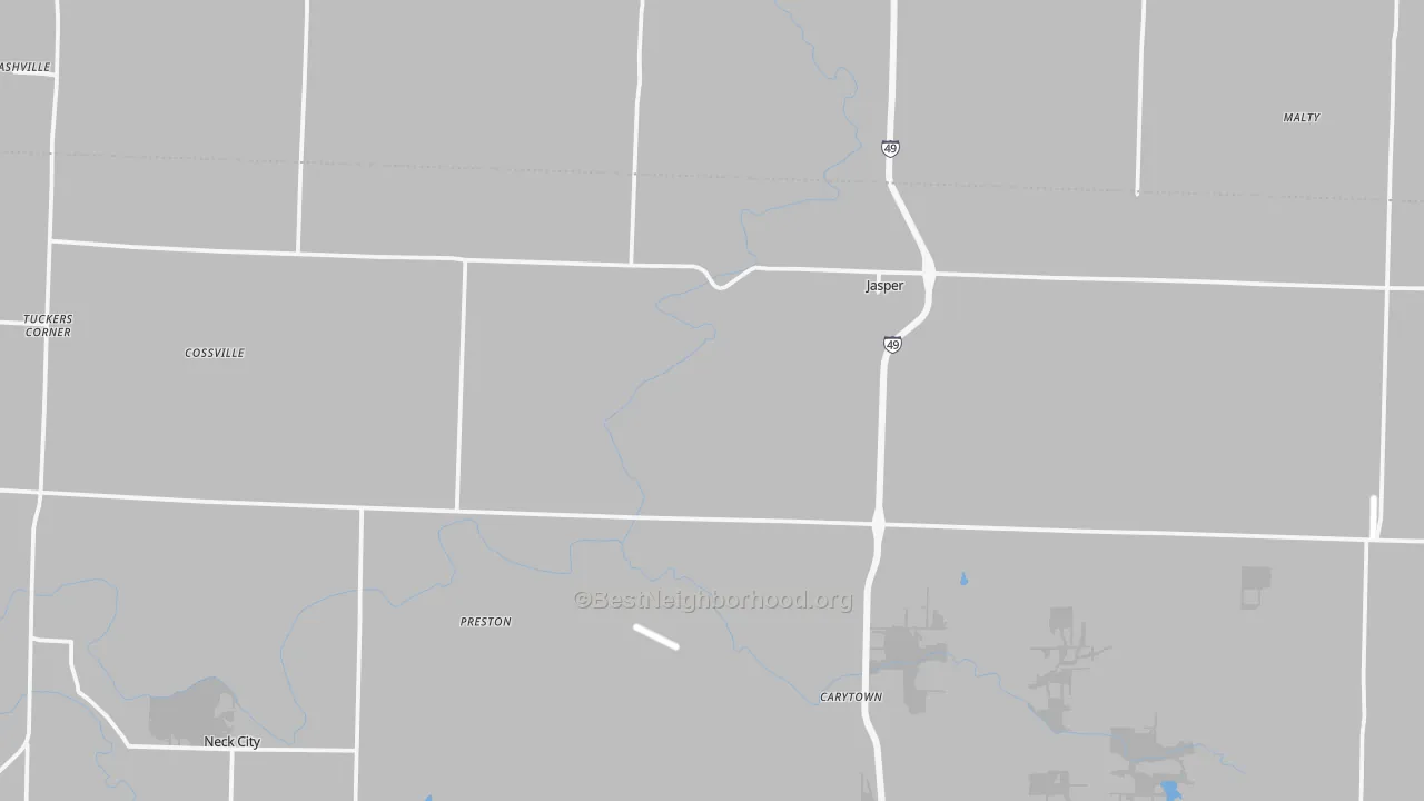 Transit Grade map of 64755, MO