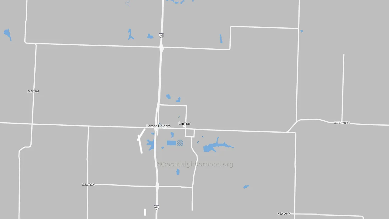 Transit Grade map of 64759, MO