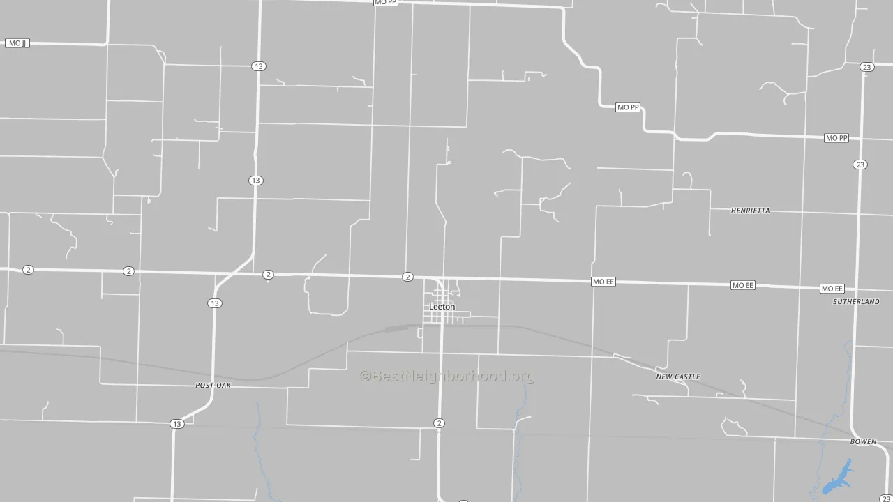 Transit Grade map of 64761, MO