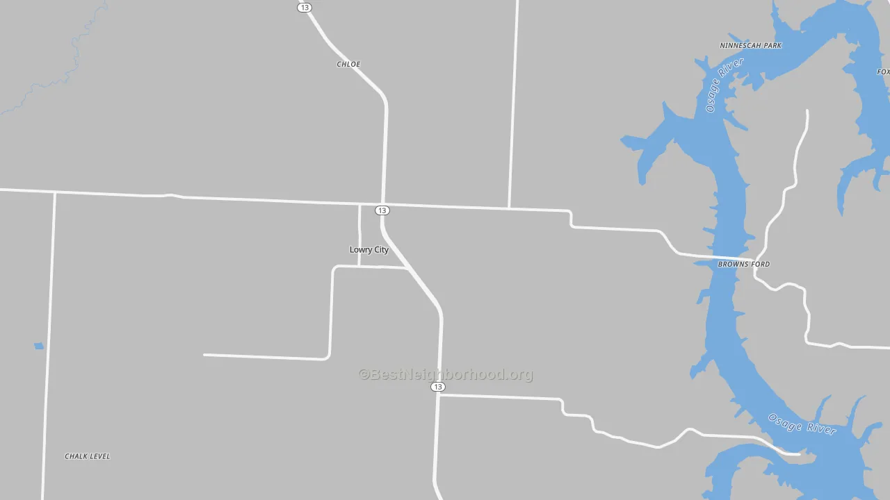 Transit Grade map of 64763, MO