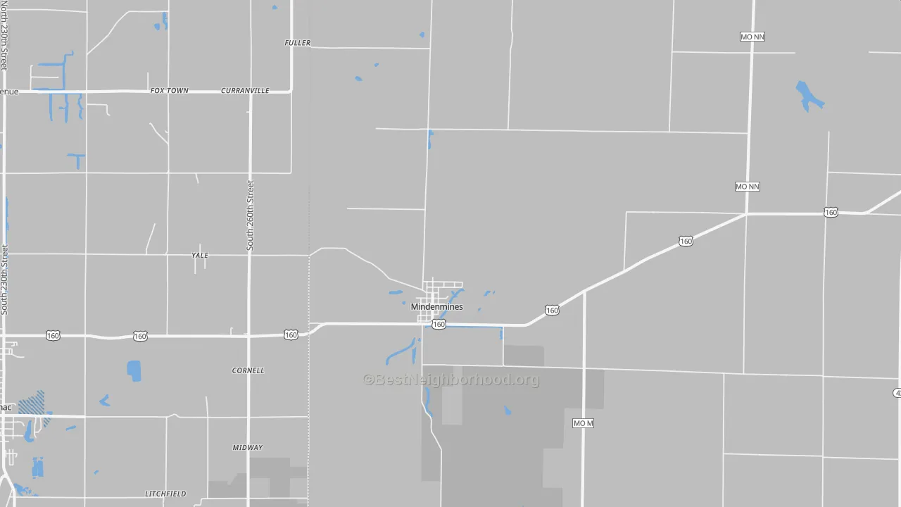 Transit Grade map of 64769, MO