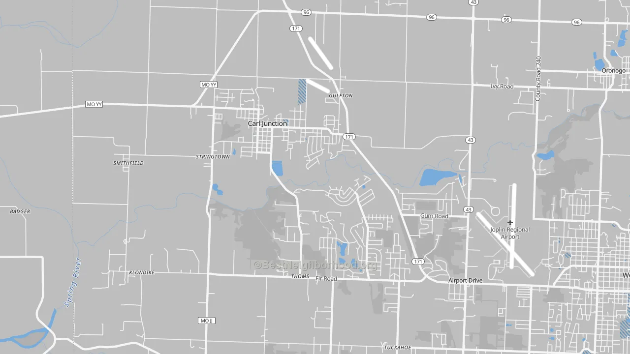 Transit Grade map of 64834, MO