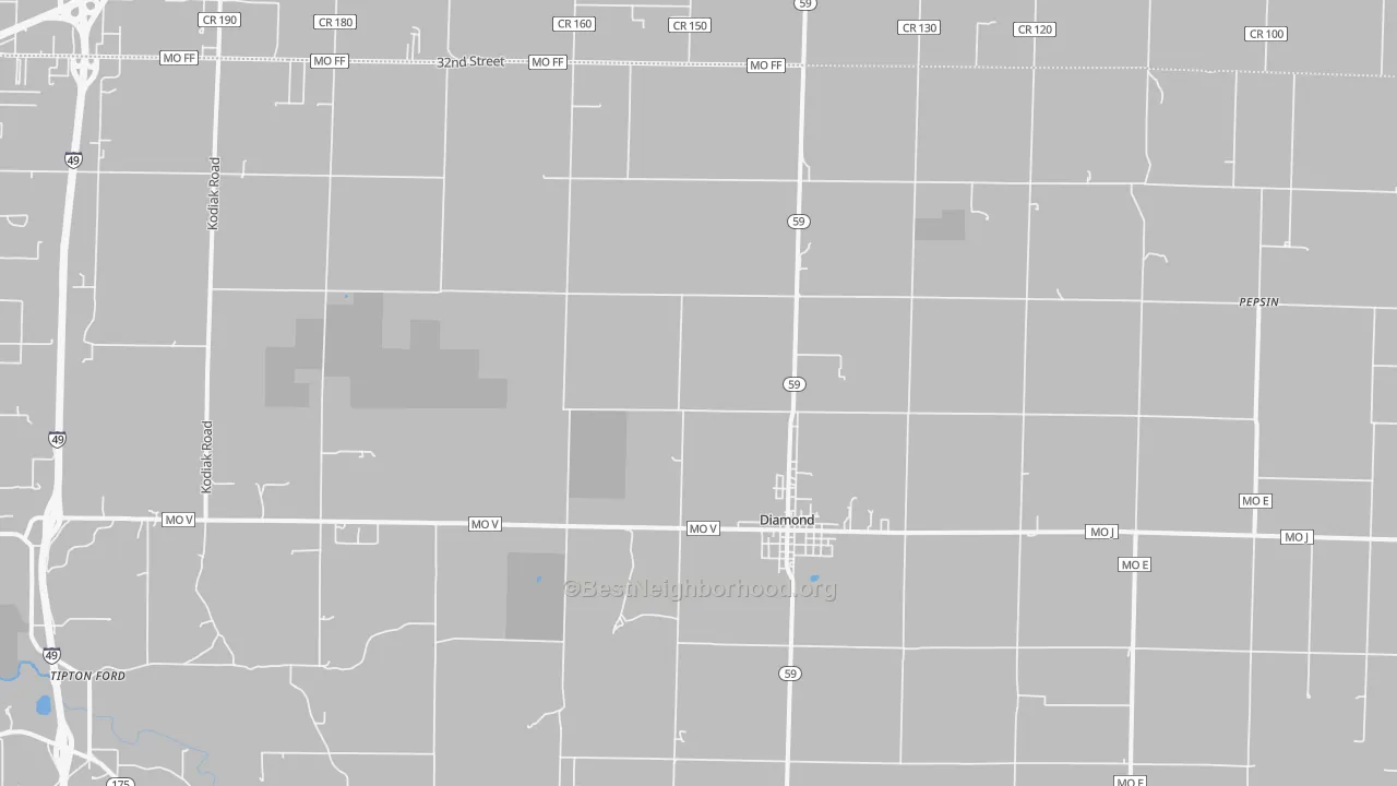 Transit Grade map of 64840, MO