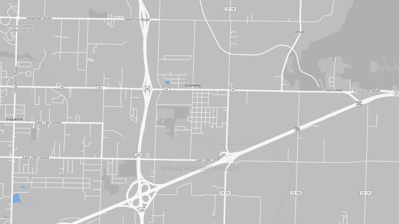 Transit Grade map of 64841, MO