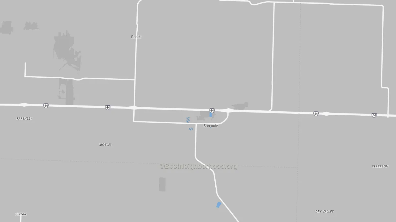 Transit Grade map of 64862, MO