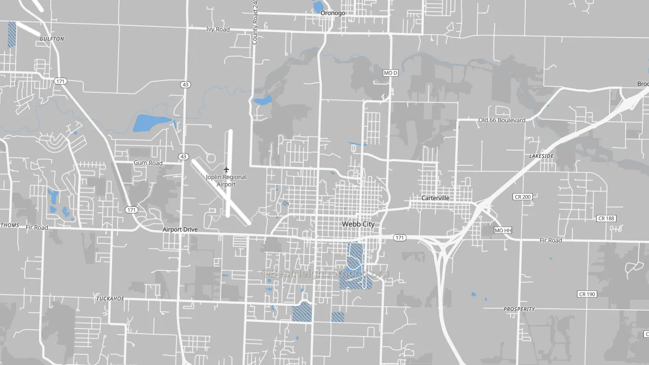 Transit Grade map of 64870, MO