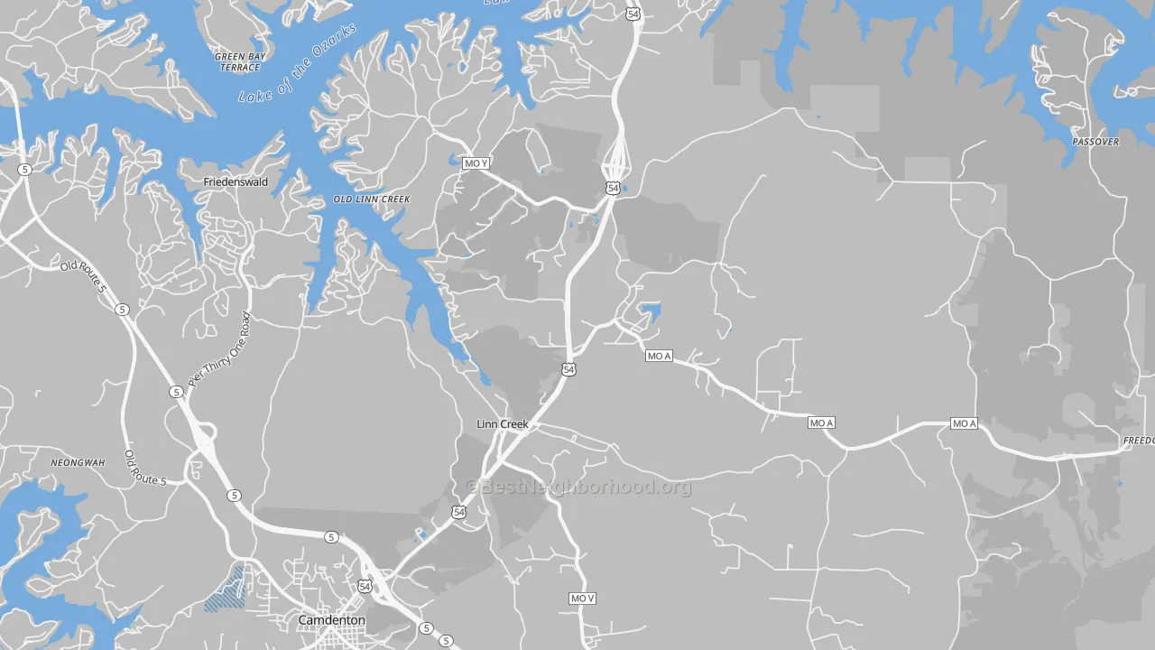 Transit Grade map of 65052, MO