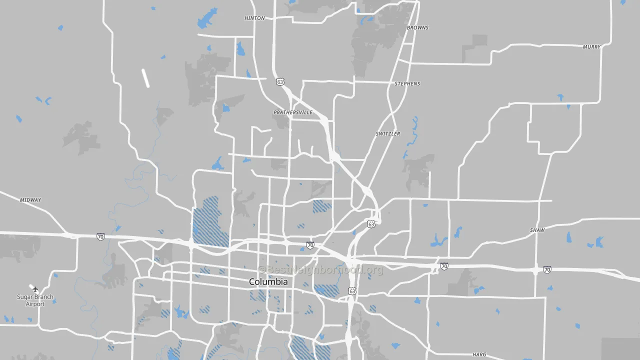Transit Grade map of 65202, MO
