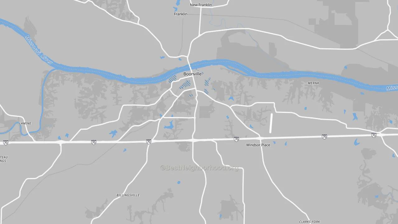 Transit Grade map of 65233, MO