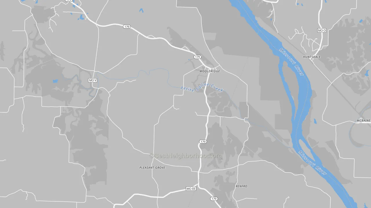 Transit Grade map of 65287, MO