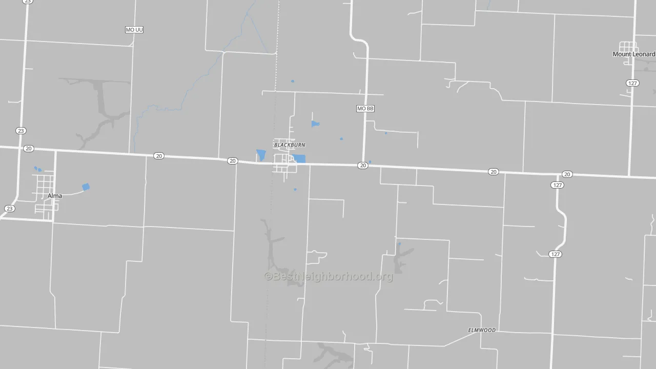 Transit Grade map of 65321, MO