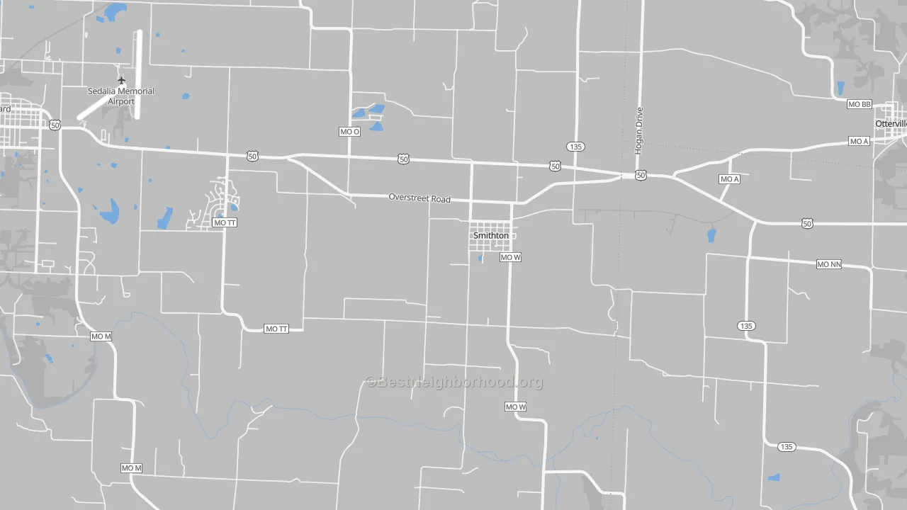 Transit Grade map of 65350, MO