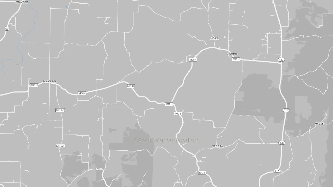 Transit Grade map of 65464, MO