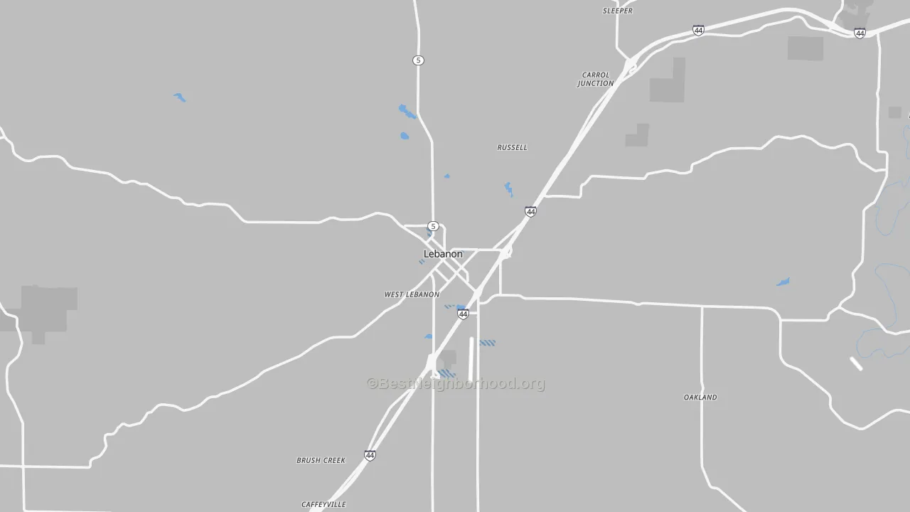 Transit Grade map of 65536, MO