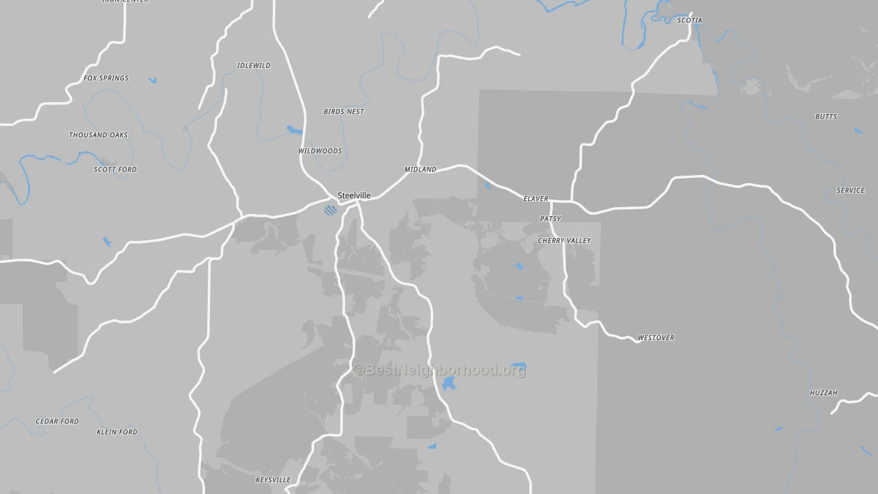 Transit Grade map of 65565, MO