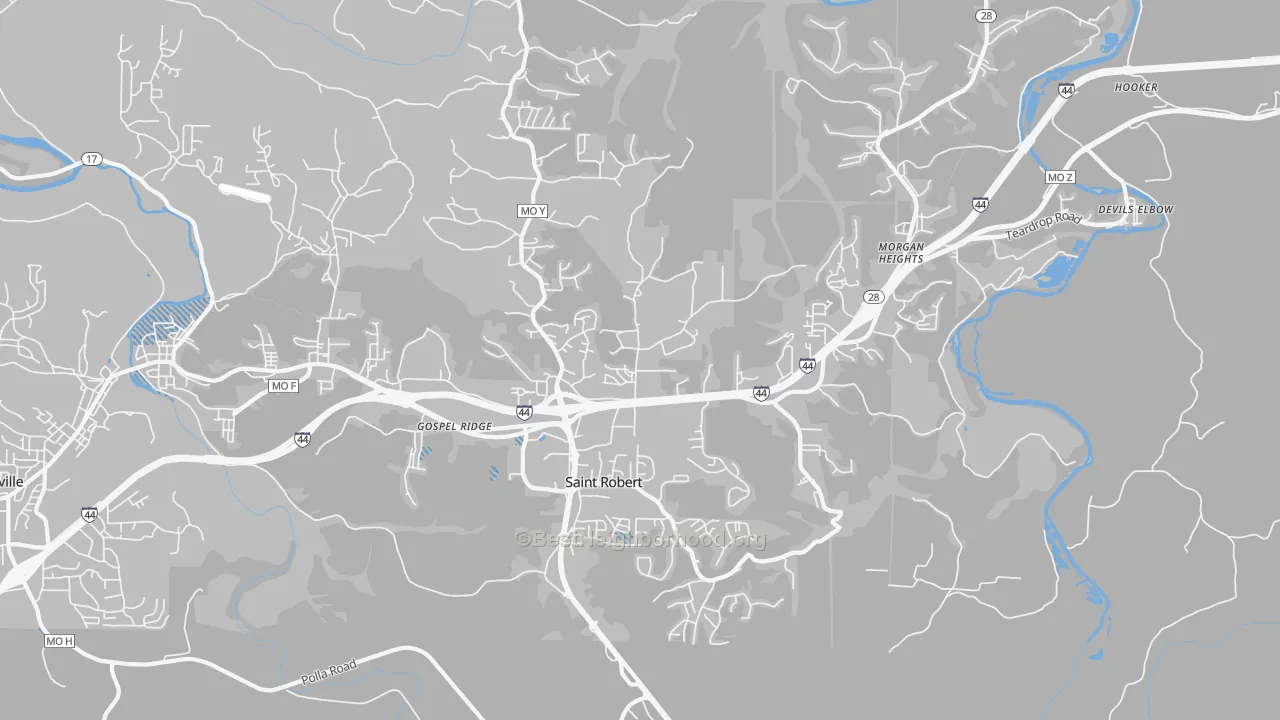 Transit Grade map of 65584, MO
