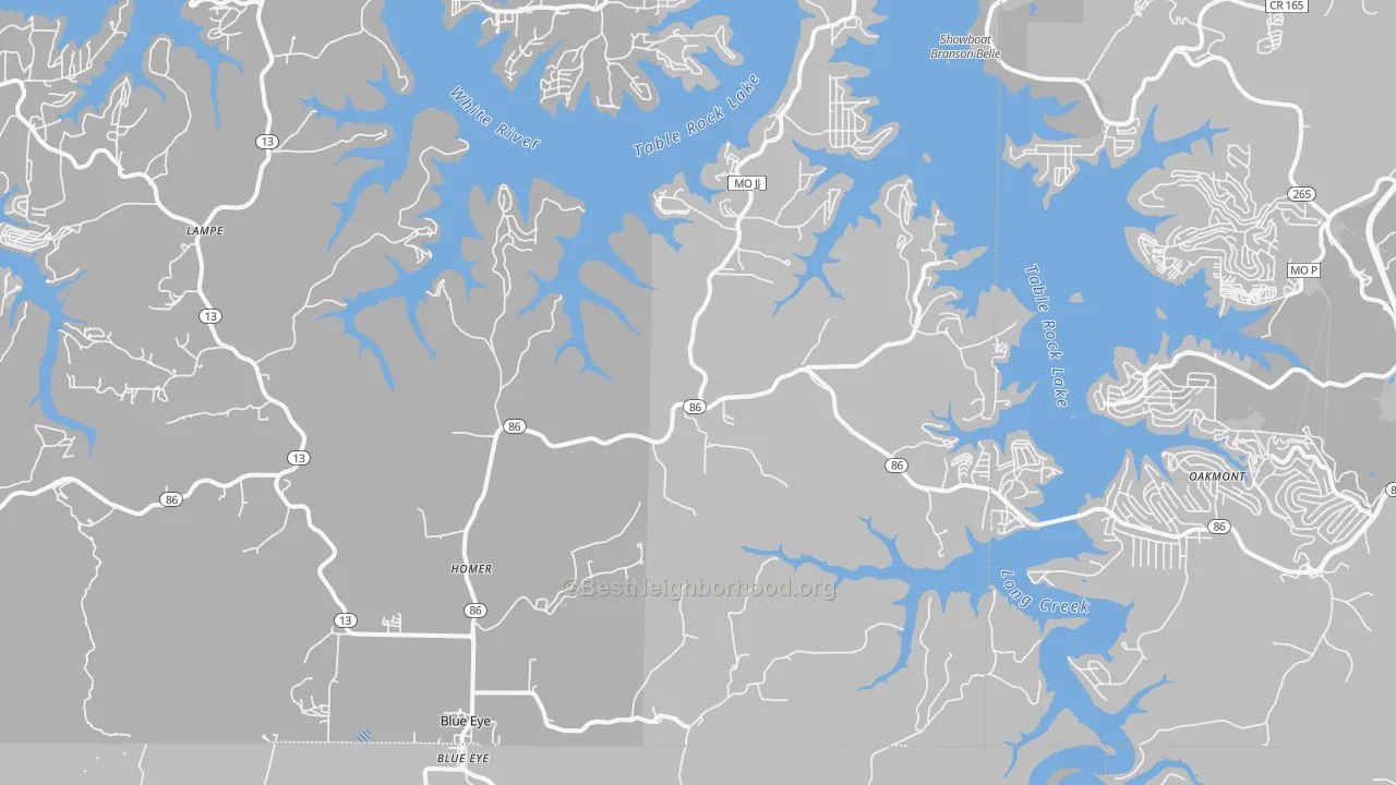 Transit Grade map of 65611, MO
