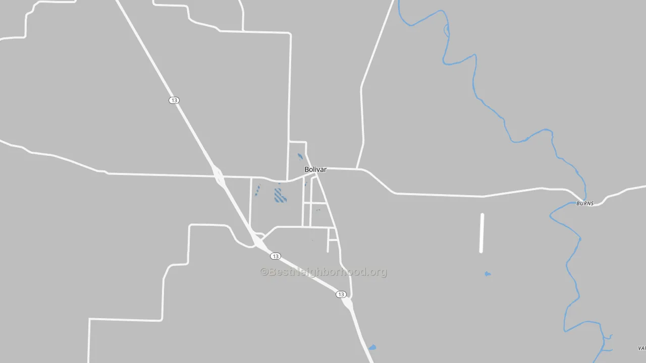 Transit Grade map of 65613, MO