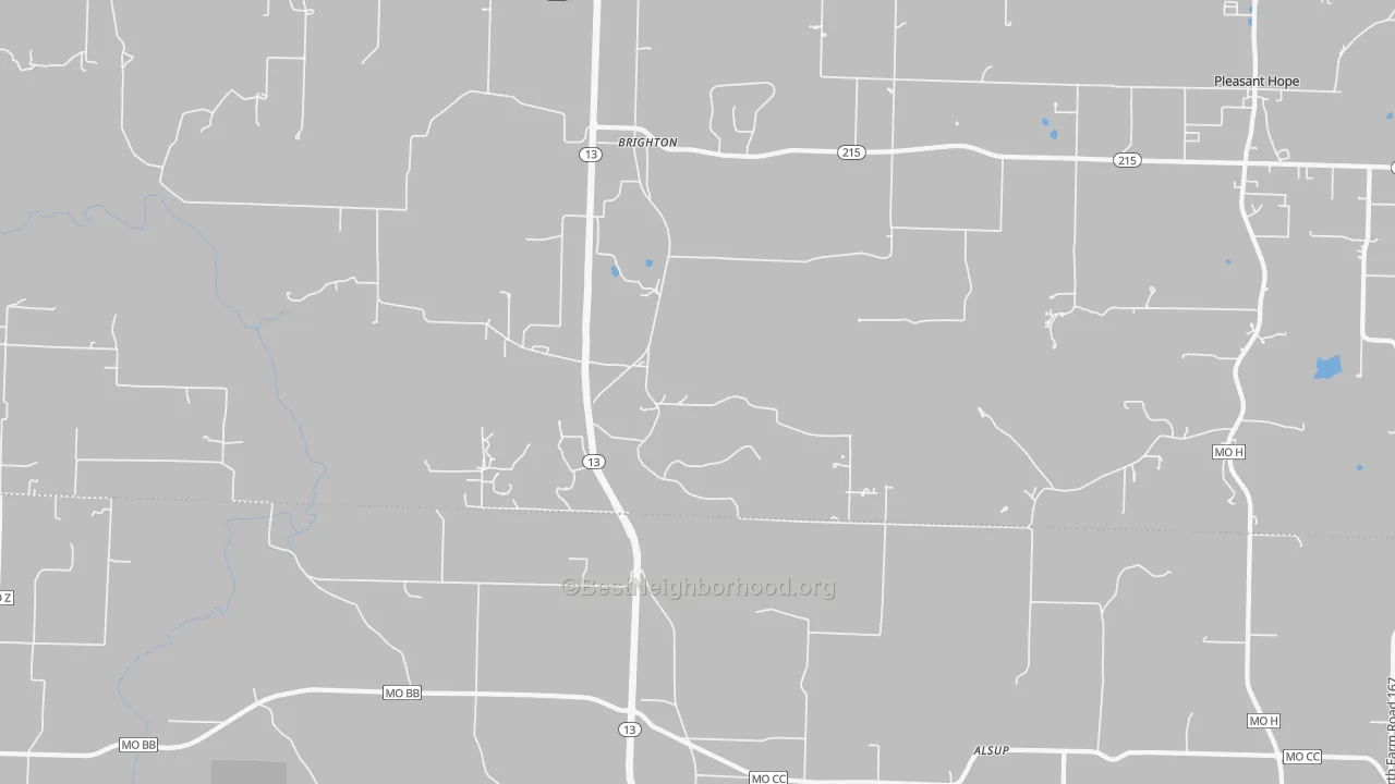 Transit Grade map of 65617, MO