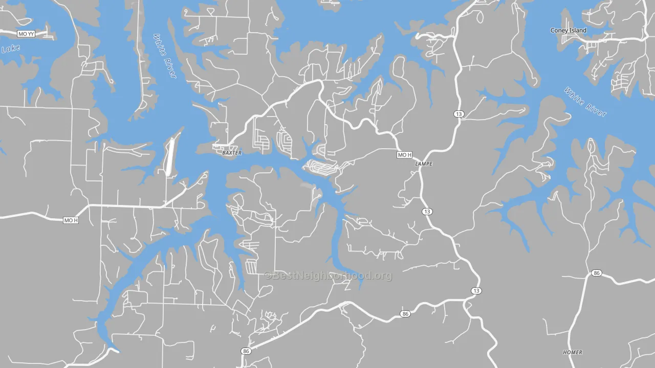 Transit Grade map of 65681, MO