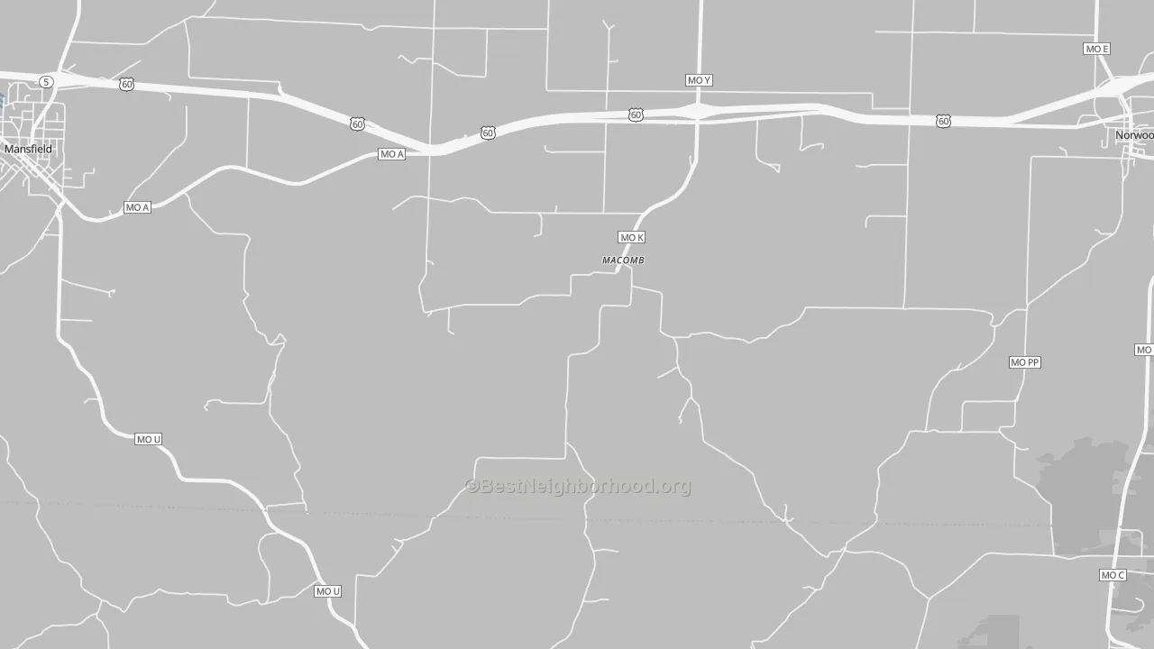 Transit Grade map of 65702, MO