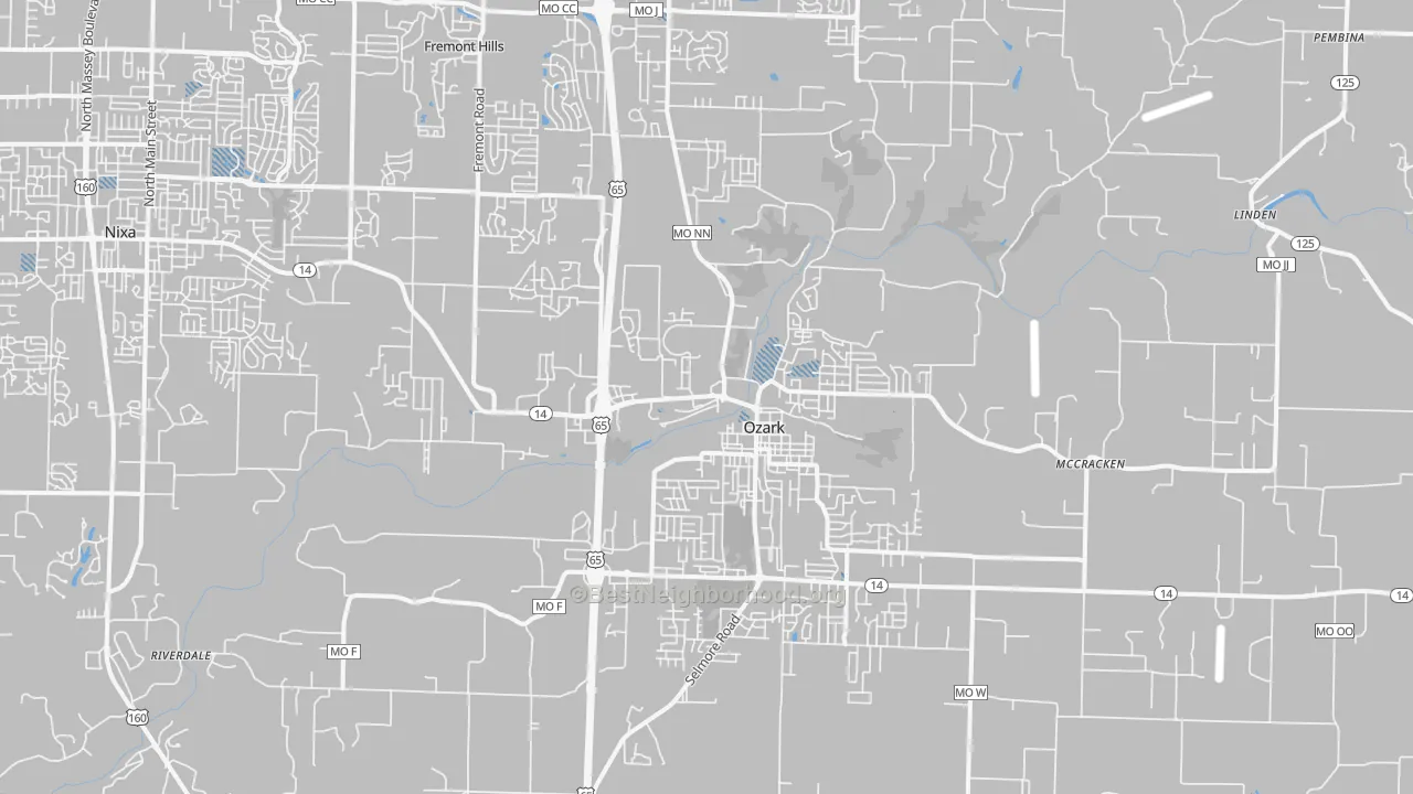 Transit Grade map of 65721, MO