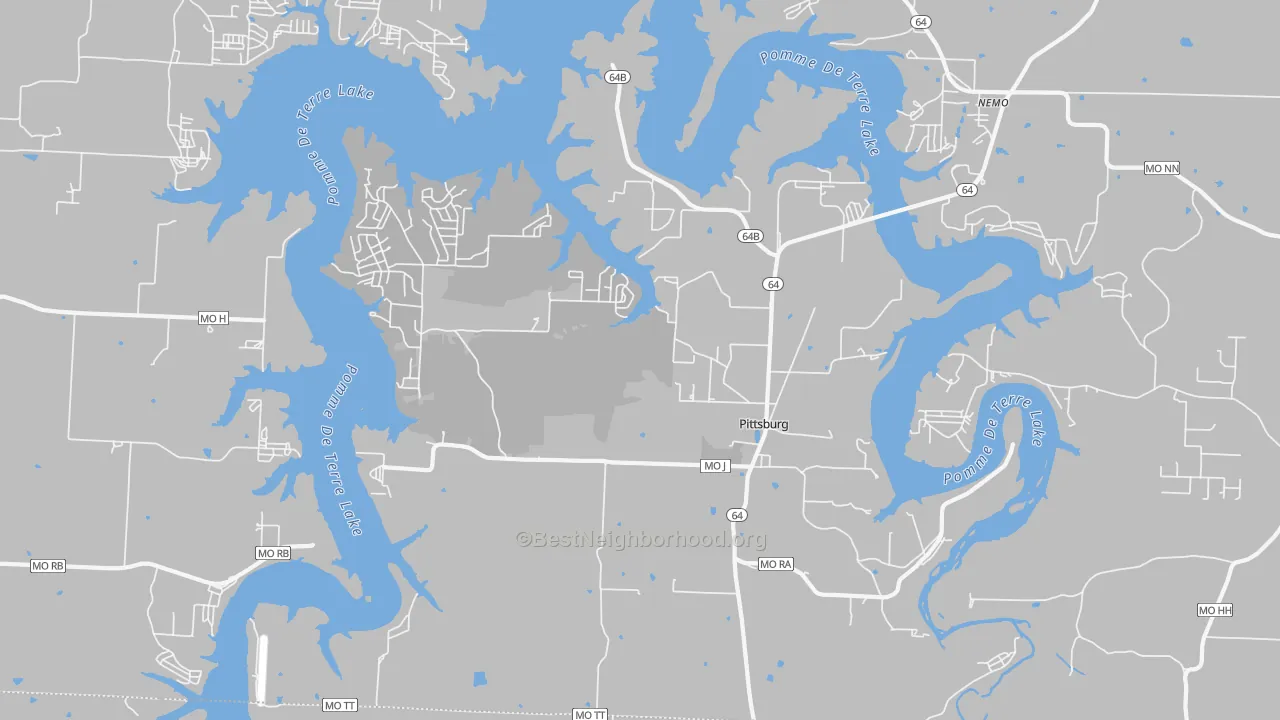 Transit Grade map of 65724, MO