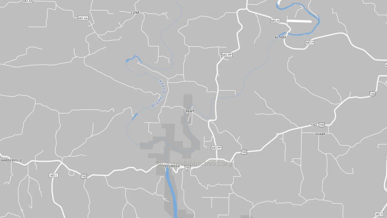 Transit Grade map of 65760, MO