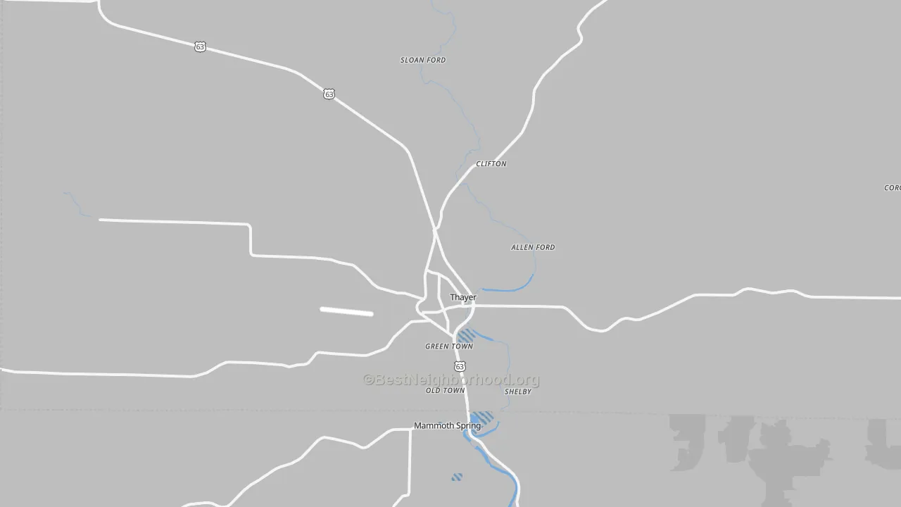 Transit Grade map of 65791, MO