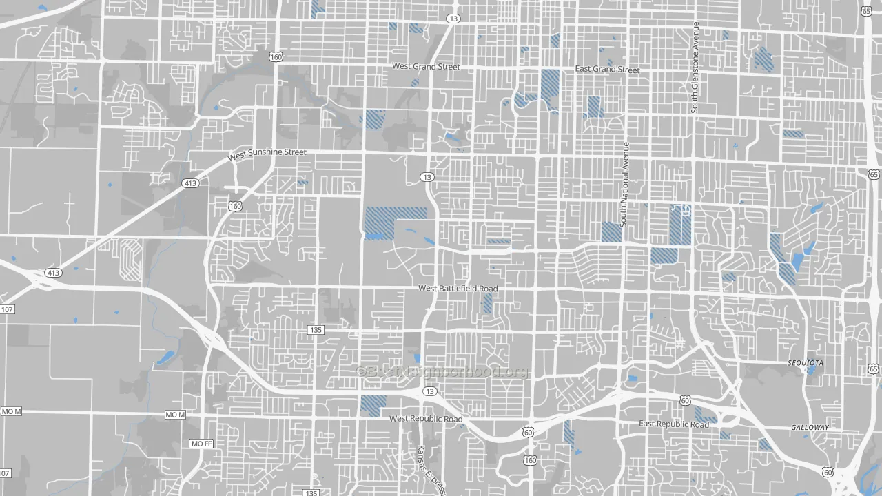 Transit Grade map of 65807, MO