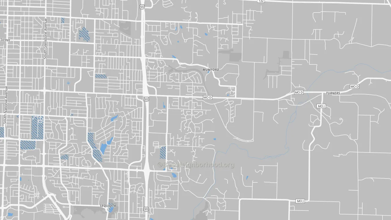 Transit Grade map of 65809, MO